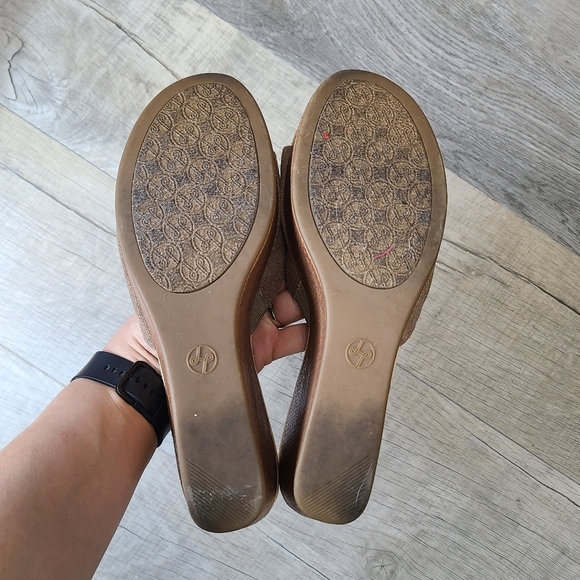 Lindsay Phillips open toe wedge sandal Size 9.5 - Picture 10 of 10